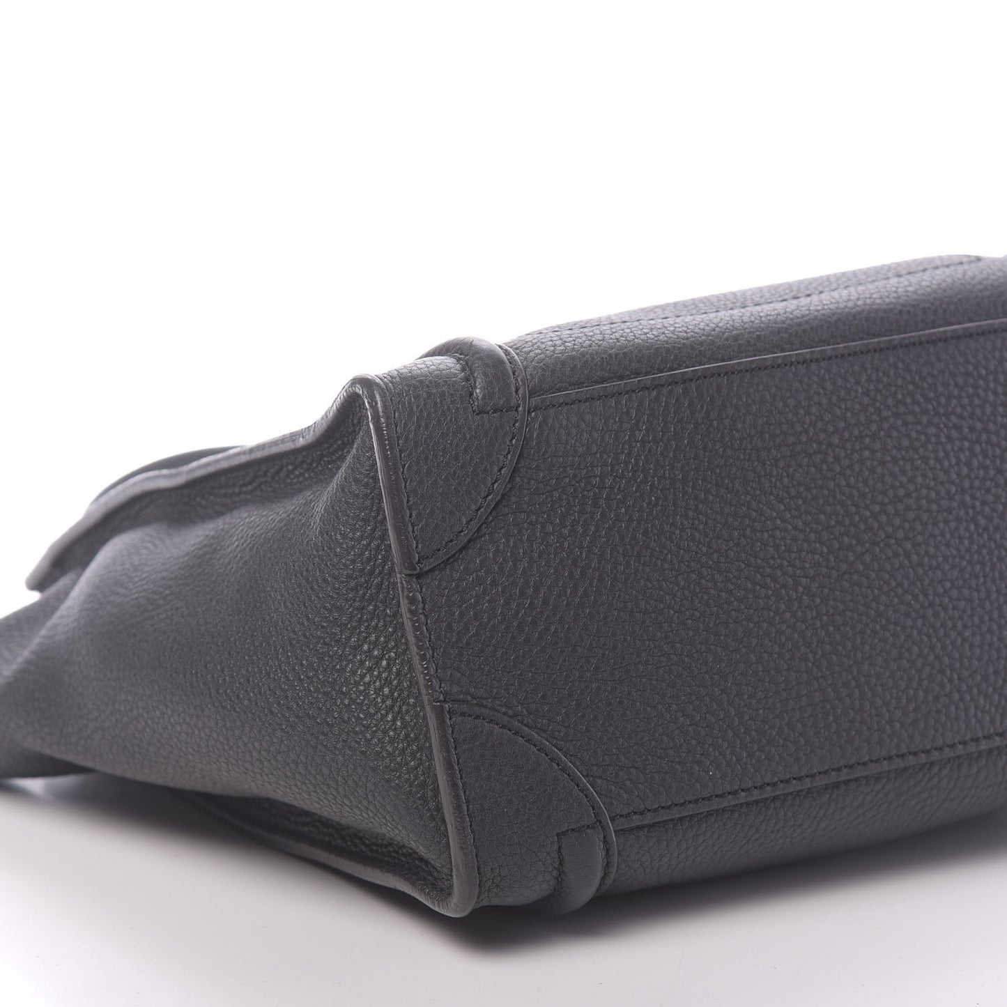 Drummed Calfskin Micro Luggage Anthracite