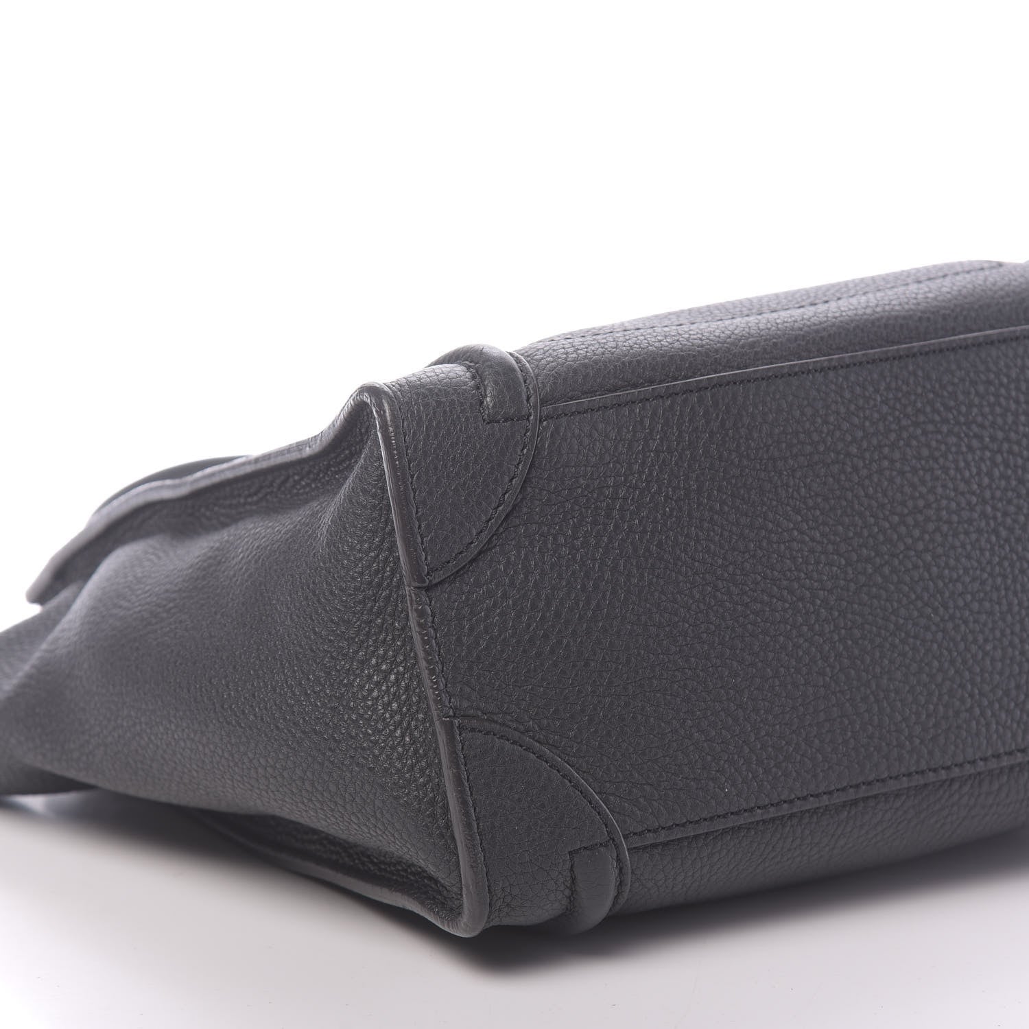 Celine Drummed Calfskin Micro Luggage Anthracite 8 of 9