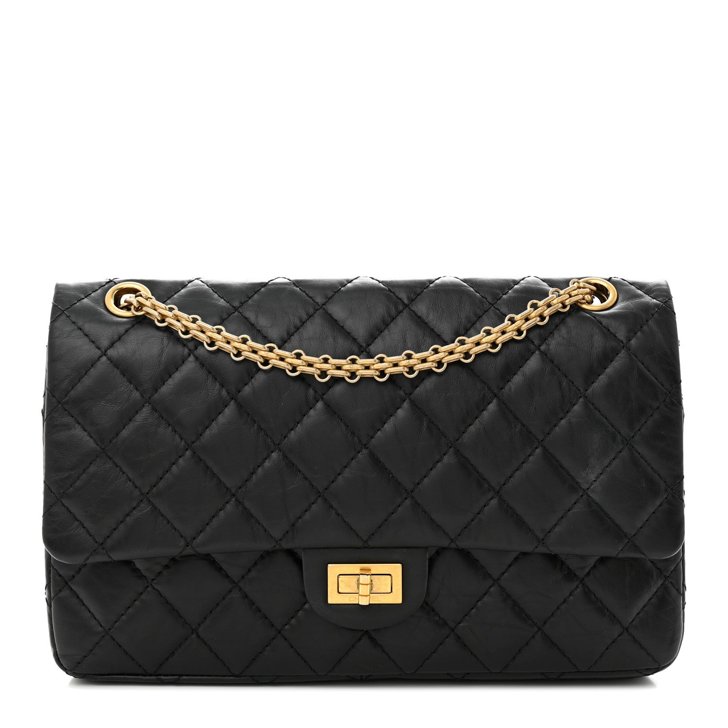 Chanel Aged Calfskin Quilted 2.55 Reissue 226 Flap Black 1 of 11
