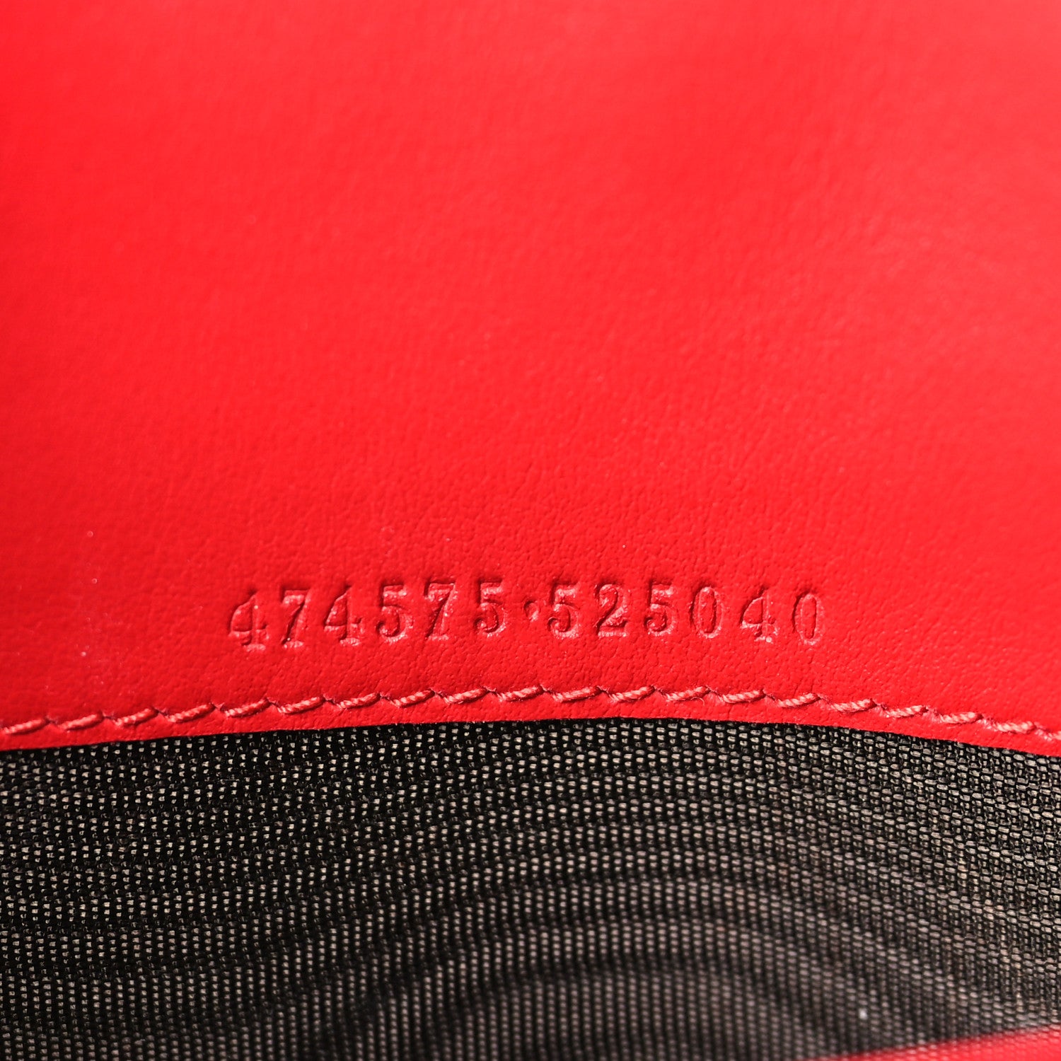 Gucci Calfskin Matelasse GG Marmont Chain Wallet Hibiscus Red 7 of 9