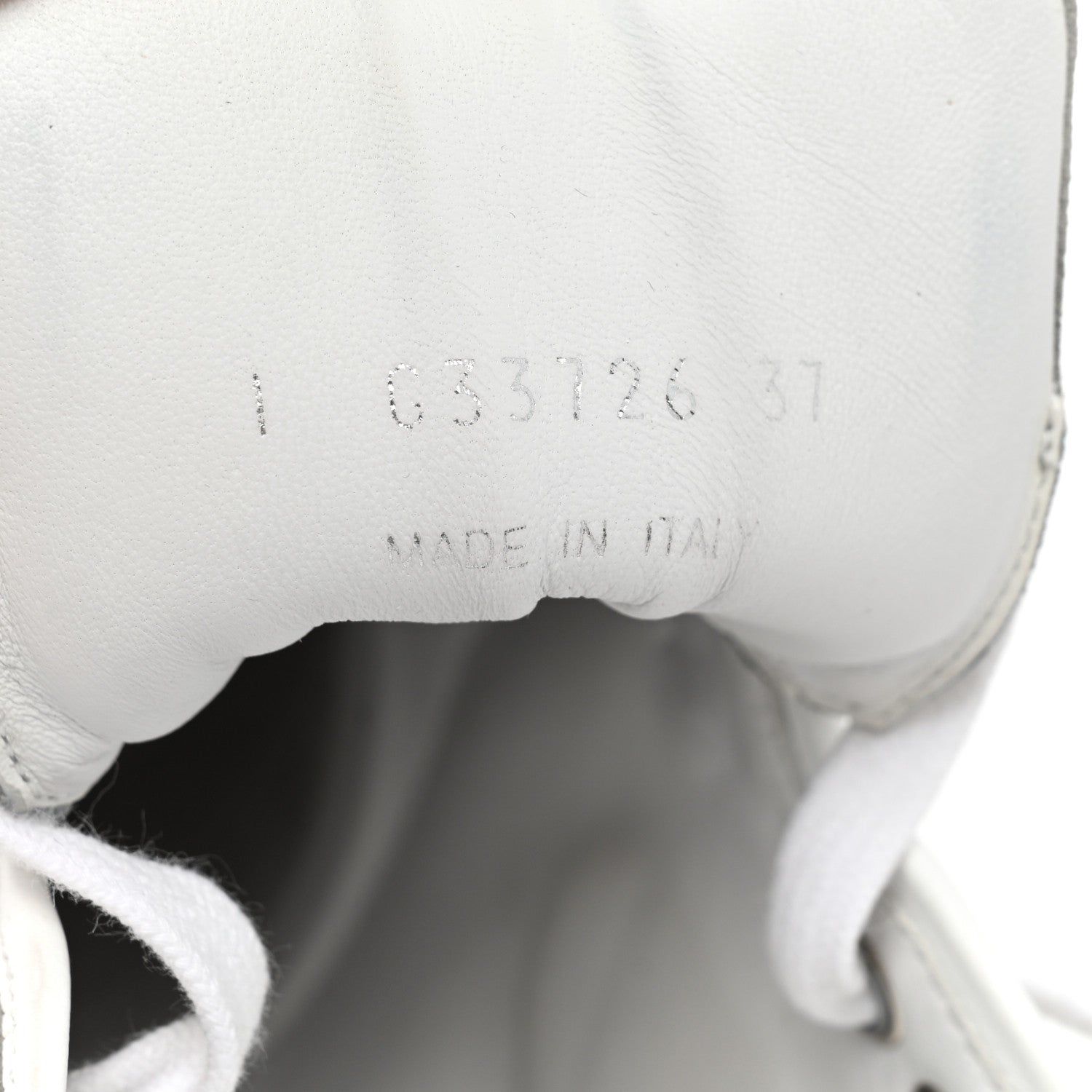 Chanel Suede Calfskin Lambskin High Top CC Sneakers 37 White Blue 8 of 14