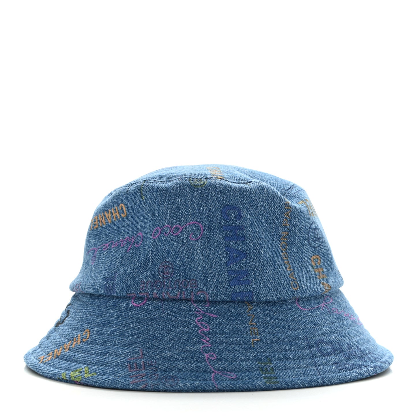 Denim Mood Cloche Bucket Hat S Blue