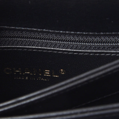 Chanel Lambskin Chevron Quilted Small Trendy CC Dual Handle Flap Bag Black 6 of 9