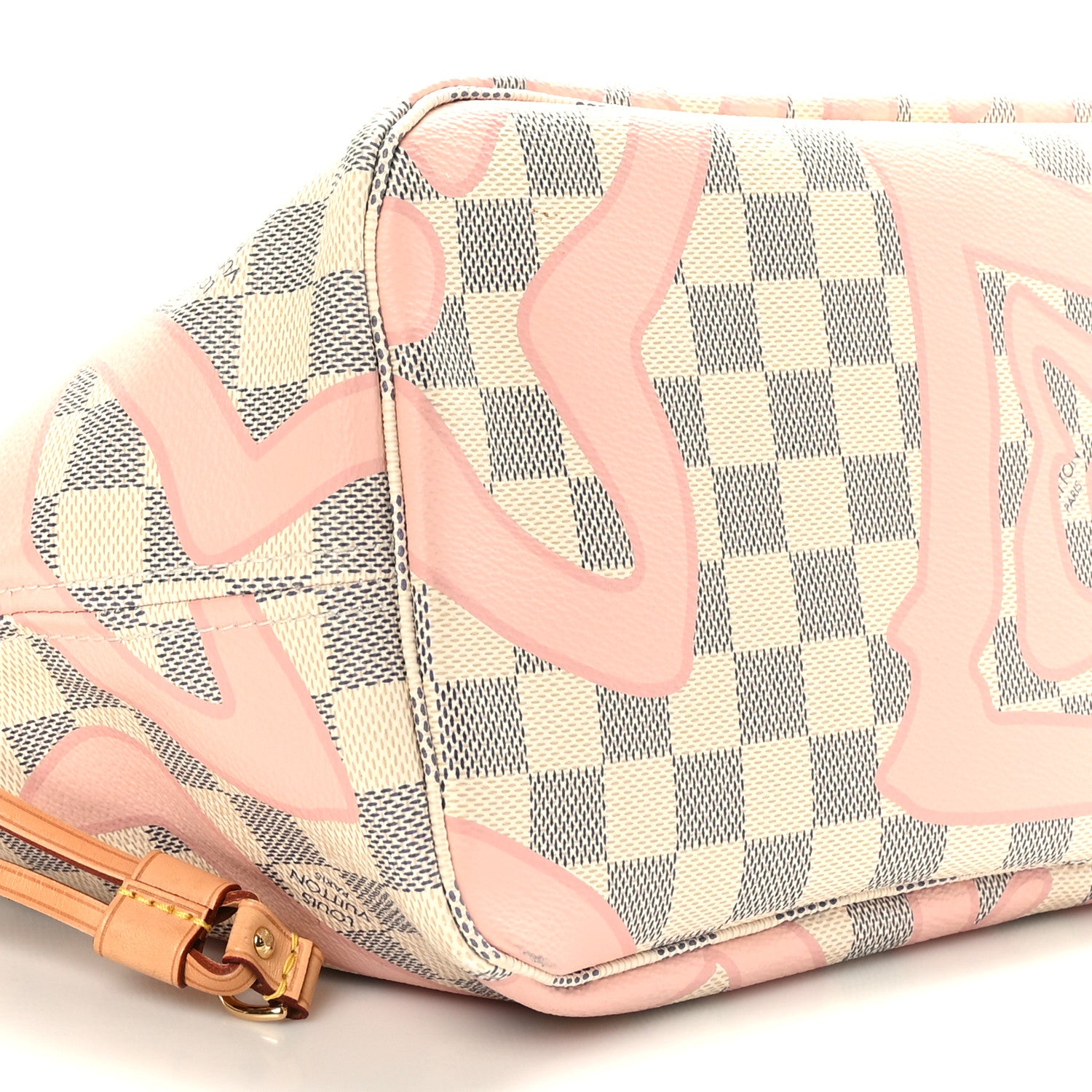 Louis Vuitton Damier Azur Tahitienne Neverfull MM 9 of 10