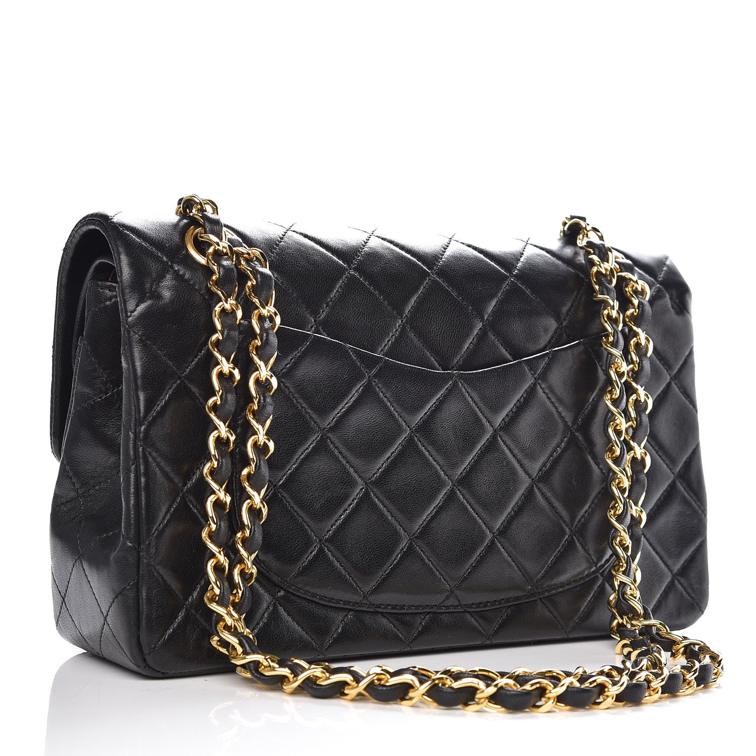 Chanel Lambskin Quilted Small Double Flap Black 3 of 11