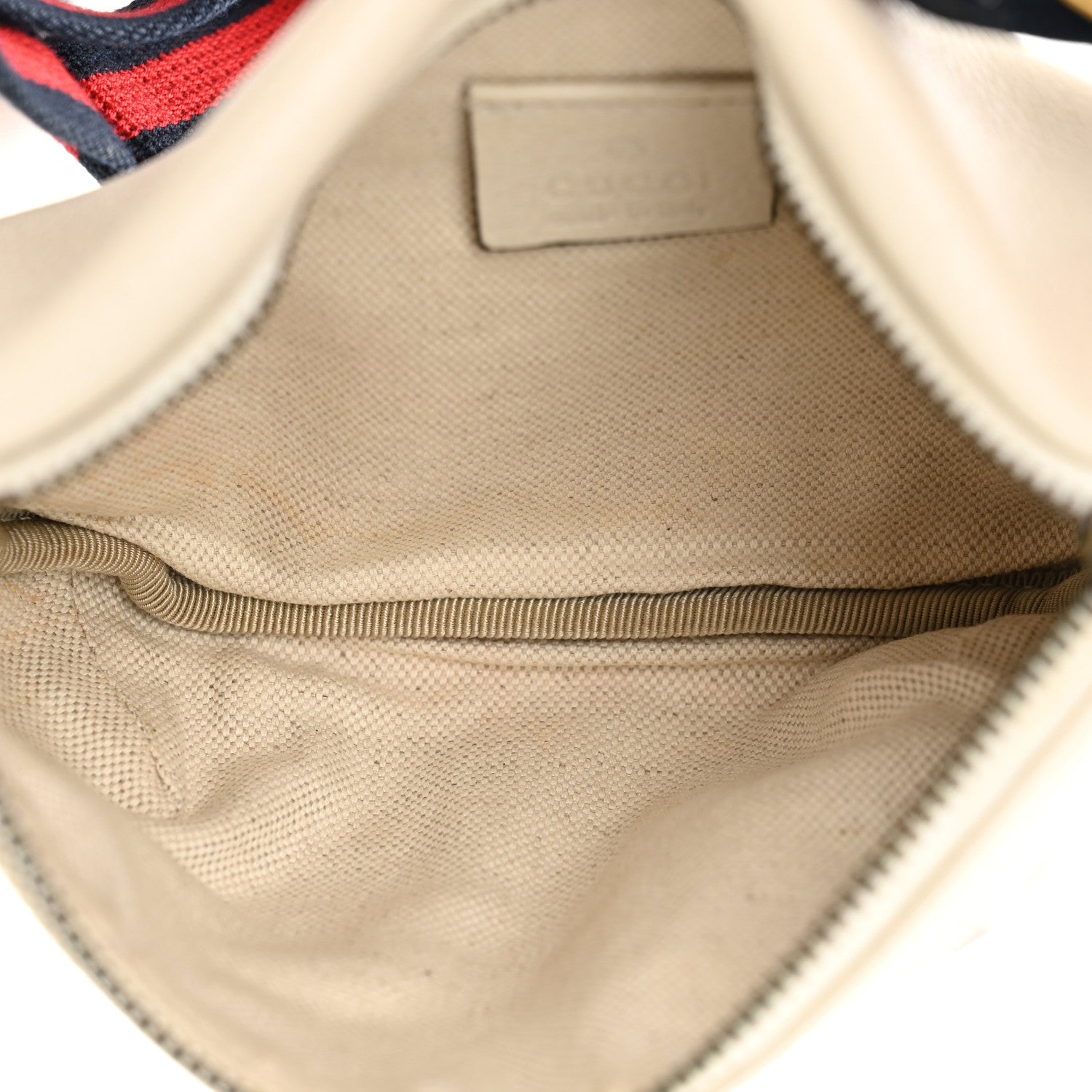 Gucci Grained Calfskin Small Logo Belt Bag White 5 of 10