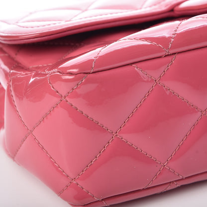 Chanel Patent Quilted Small Coco Shine Flap Pink 11 of 12
