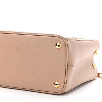 Prada Saffiano Mini Galleria Double Zip Tote Cammeo 10 of 10