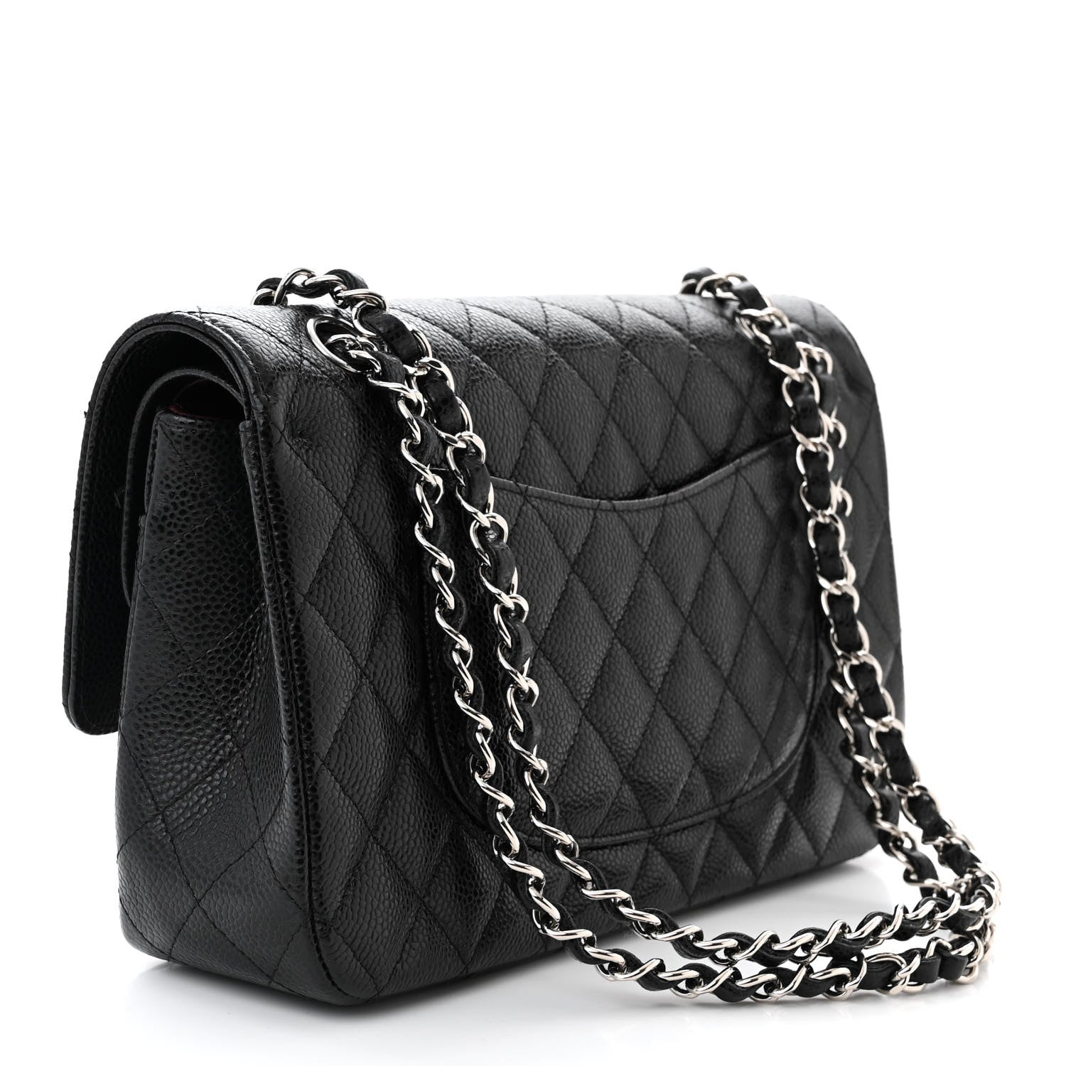 Chanel Caviar Quilted Medium Double Flap Black 3 of 12