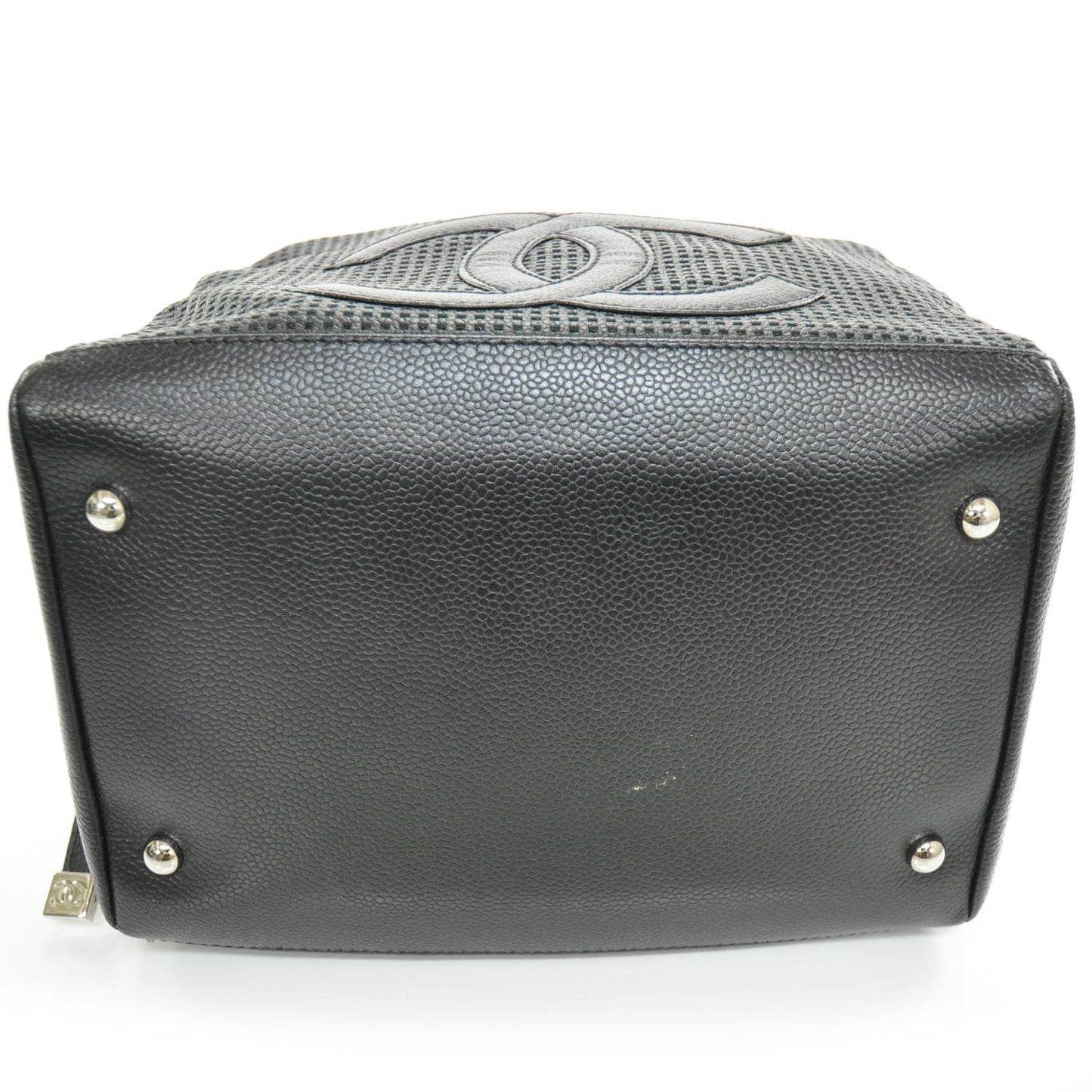 Leather Perforated Bowler Black