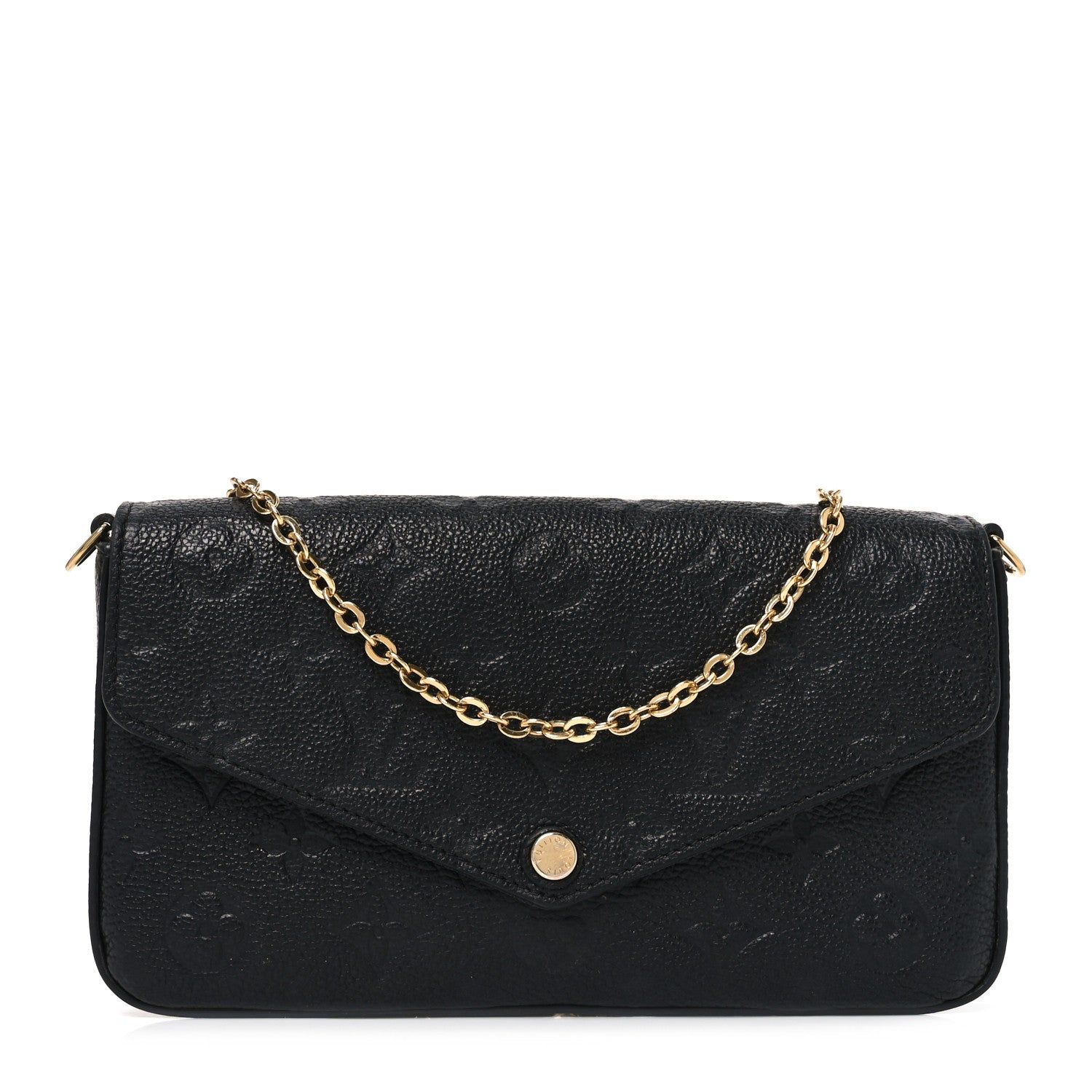 Louis Vuitton Empreinte Pochette Felicie Chain Wallet Black 1 of 8