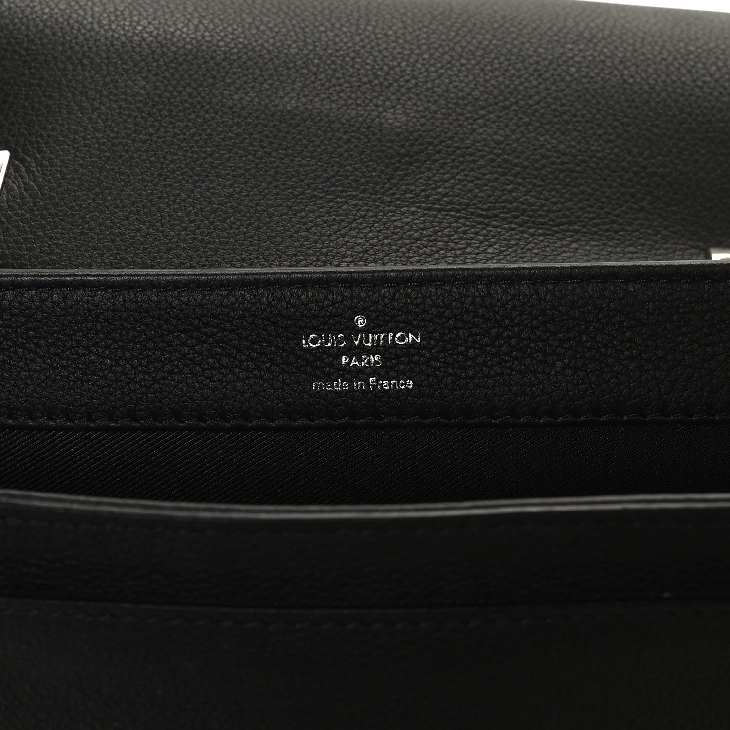 Louis Vuitton Calfskin Lockme II Chain Bag BB Black 6 of 10