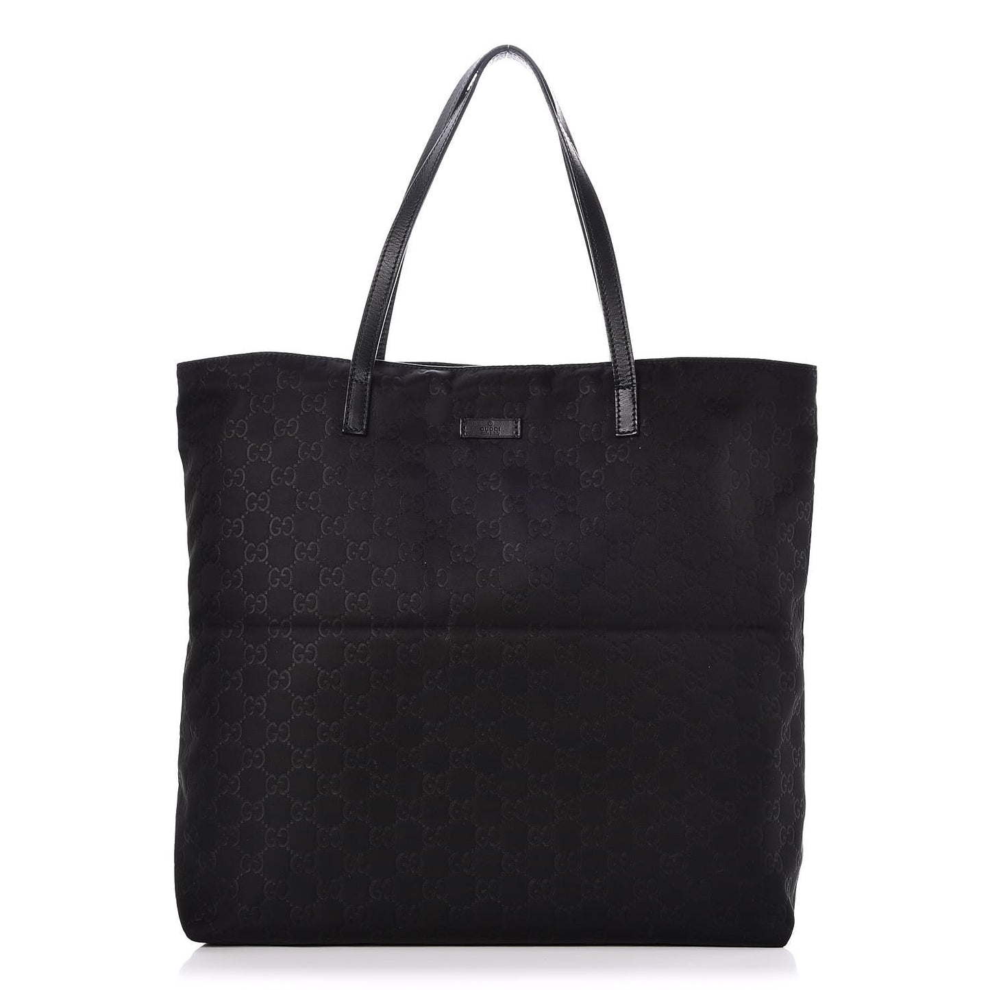 Nylon Monogram Large Tote Black