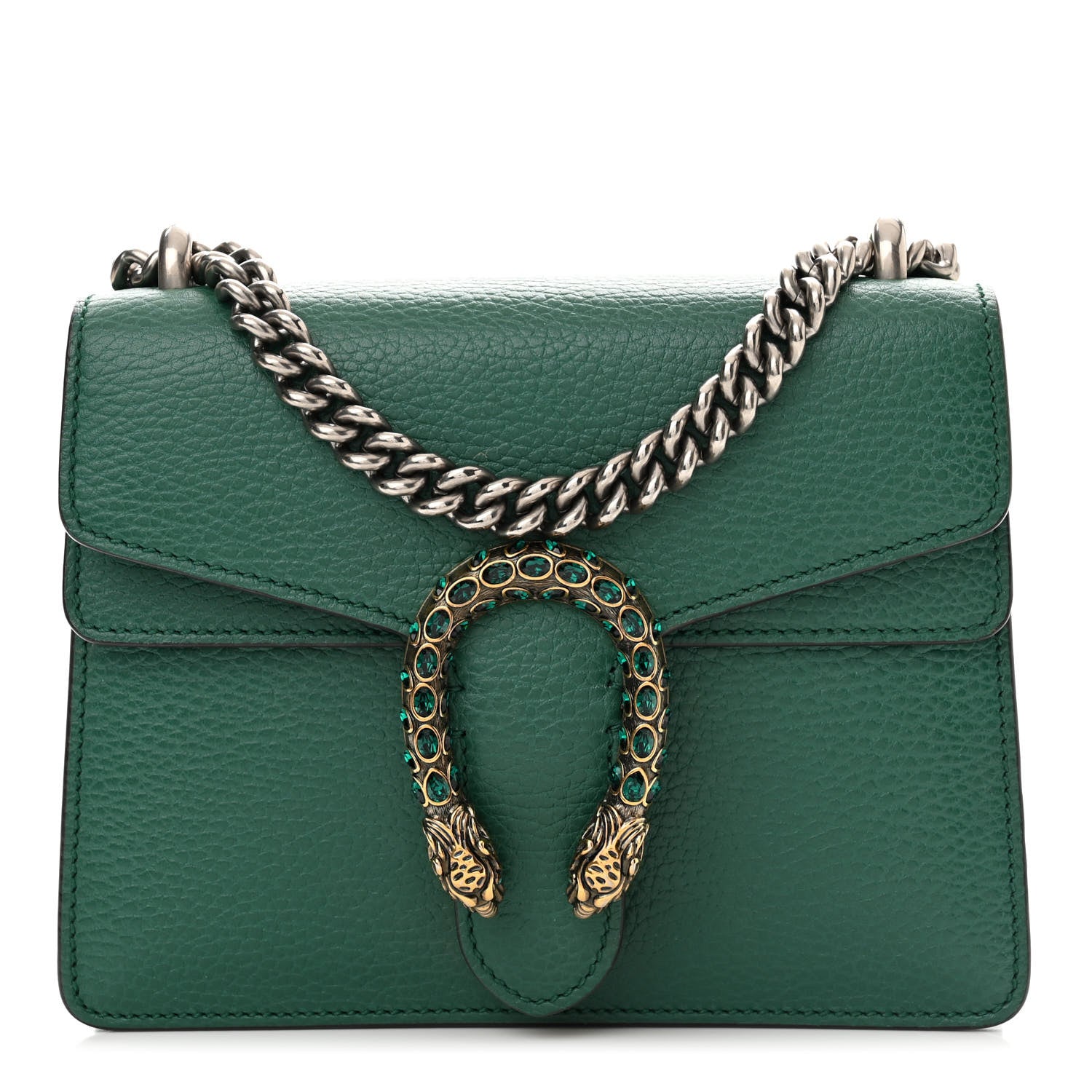 Gucci Calfskin Mini Dionysus Shoulder Bag Emerald 1 of 15