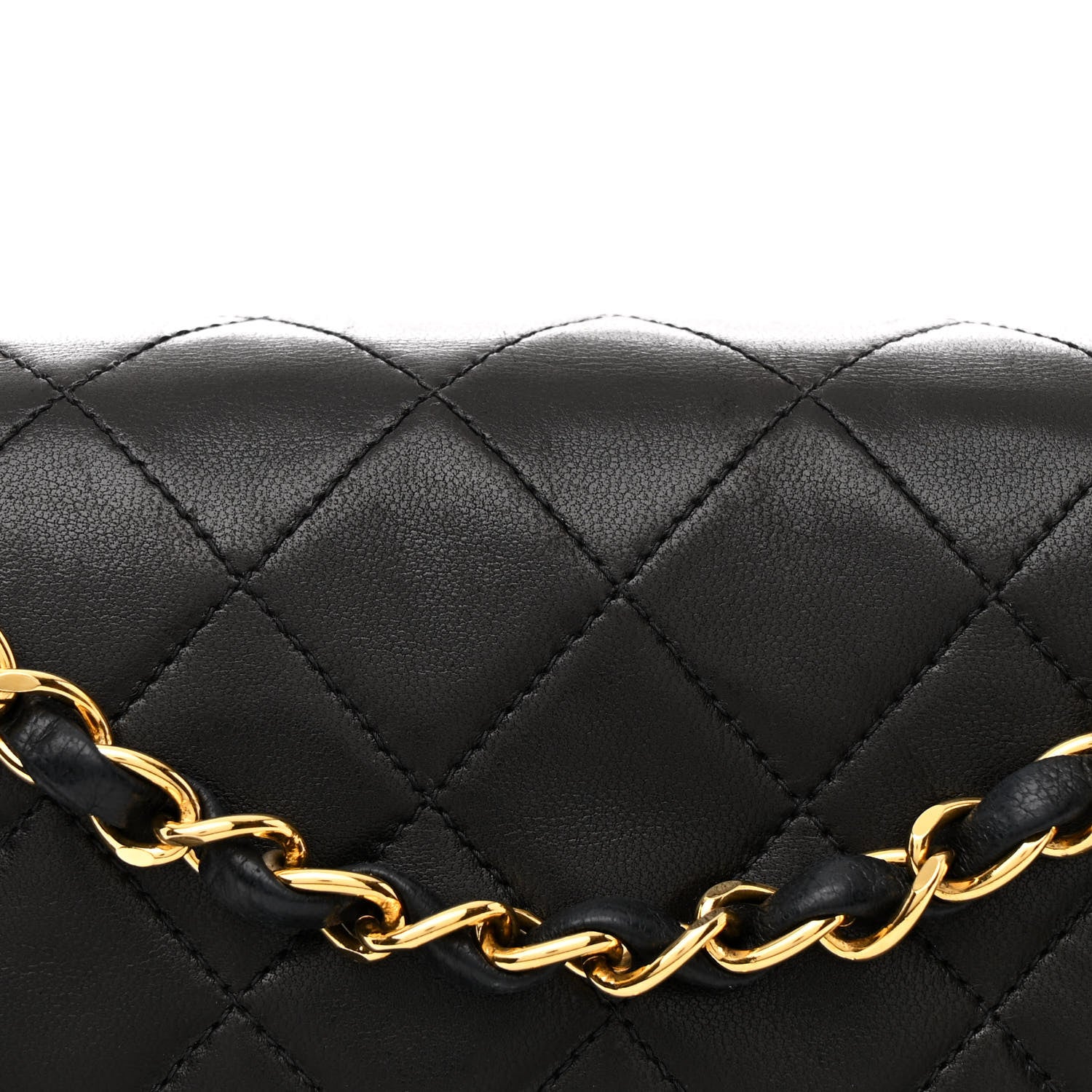 Chanel Lambskin Quilted Medium Double Flap Black 8 of 11
