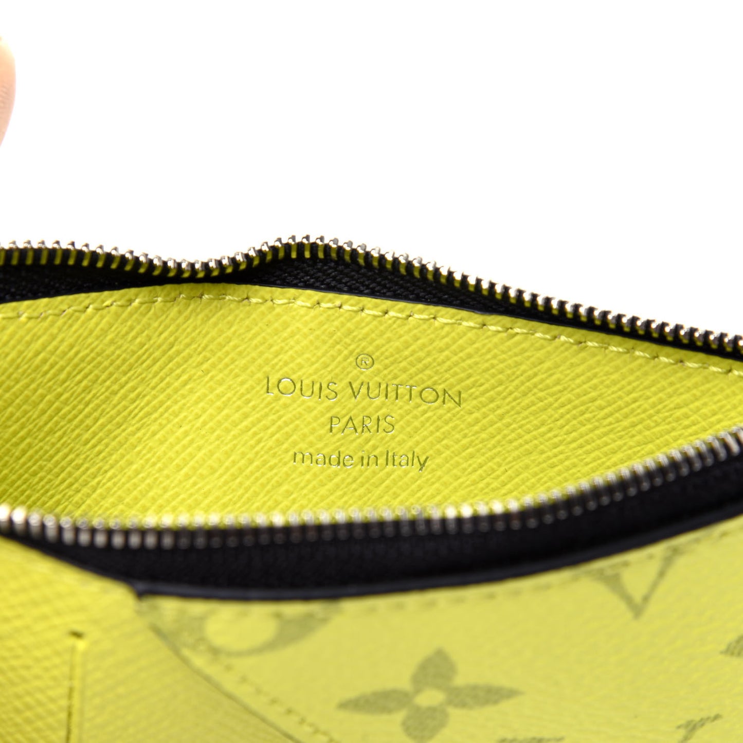 Monogram Taiga Coin Card Holder Yellow