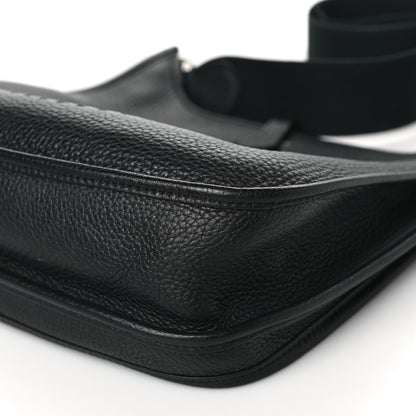 Hermes Taurillon Clemence Evelyne III PM Black 10 of 11