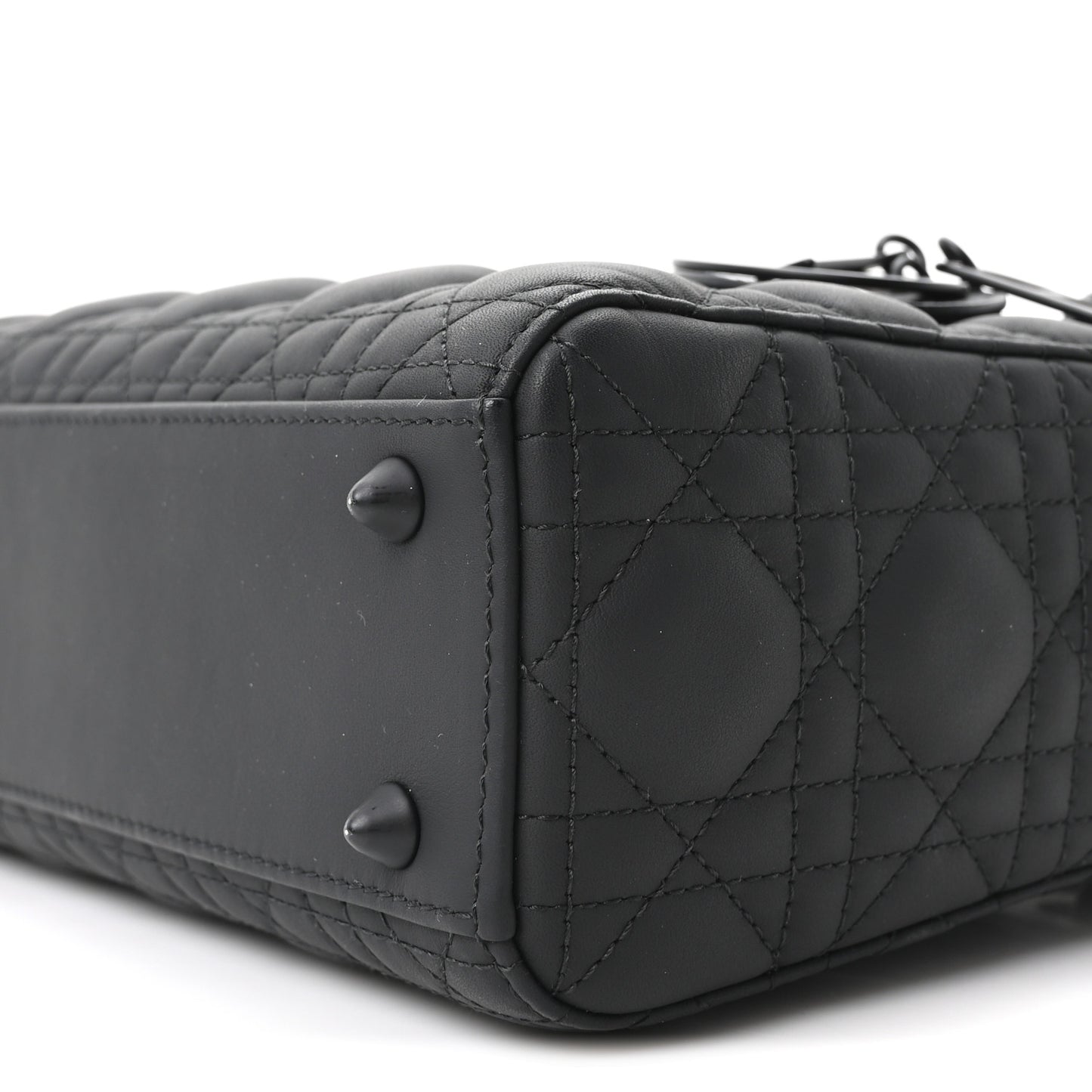 Ultra Matte Calfskin Cannage Small My ABCDior Lady Dior Black Black