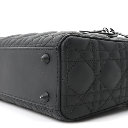 Christian Dior Ultra Matte Calfskin Cannage Small My ABCDior Lady Dior Black Black 10 of 10