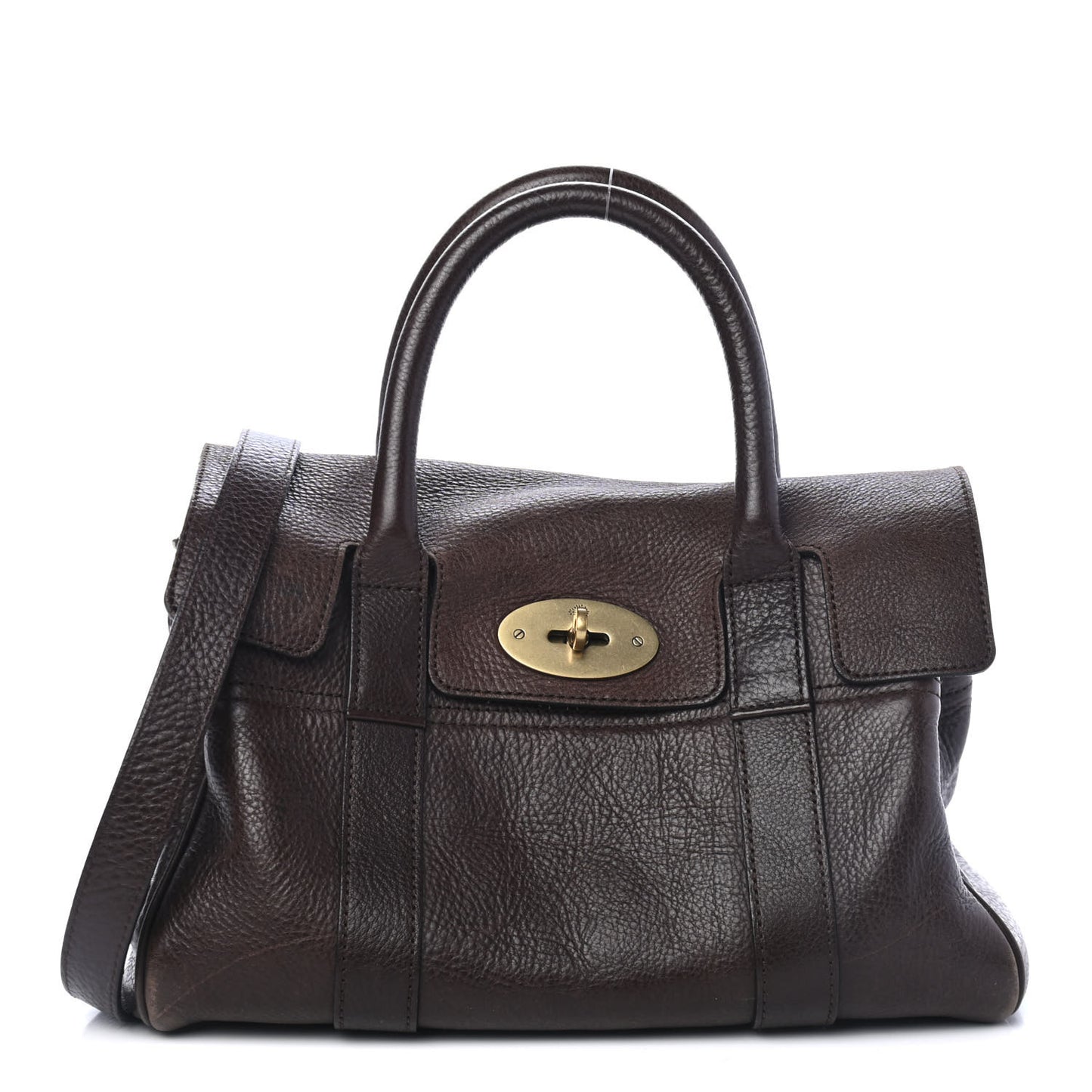Soft Grain Calfskin Small Bayswater Chocolate