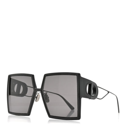 Christian Dior Acetate Monochrome Square 30 Montaigne SU Sunglasses Black Black 1 of 9