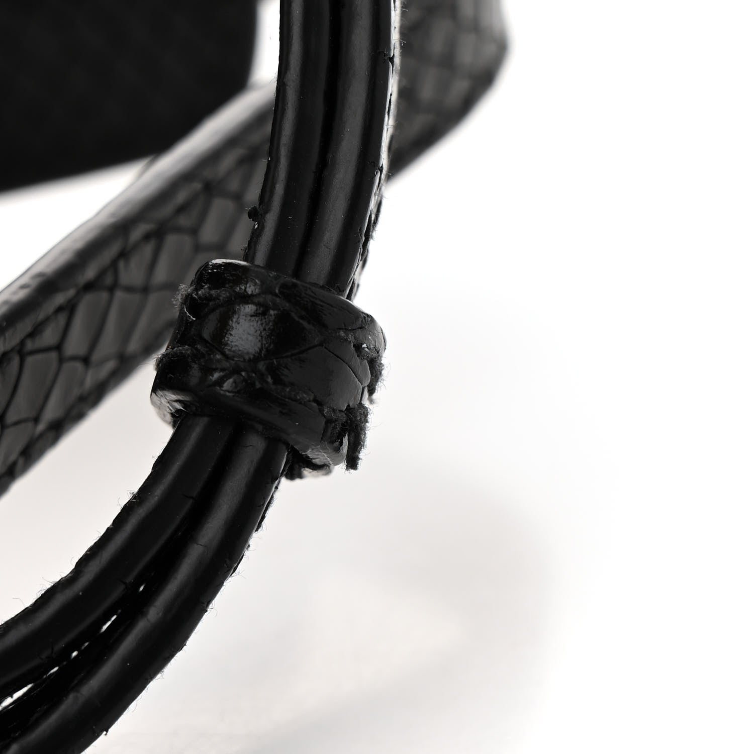 Balenciaga Grained Calfskin Snake Effect Silver Hardware Neo Classic Mini City Black 12 of 12