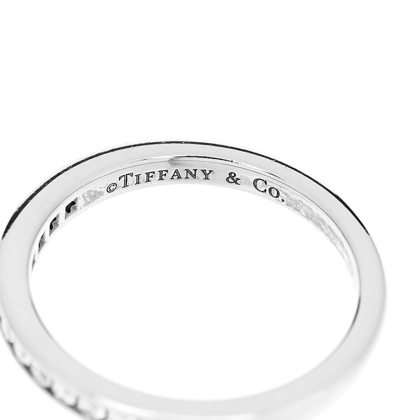 Platinum Diamond 2.5mm Half Circle Wedding Band Ring 47 4
