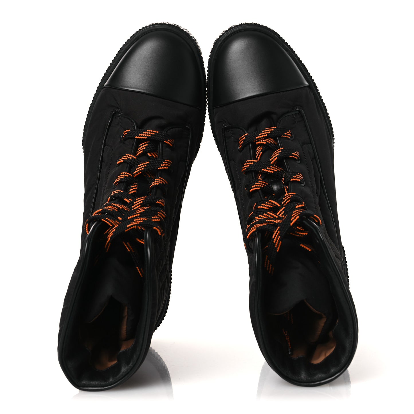 Calfskin Parachute Fresh Ankle Boots 40.5 Black