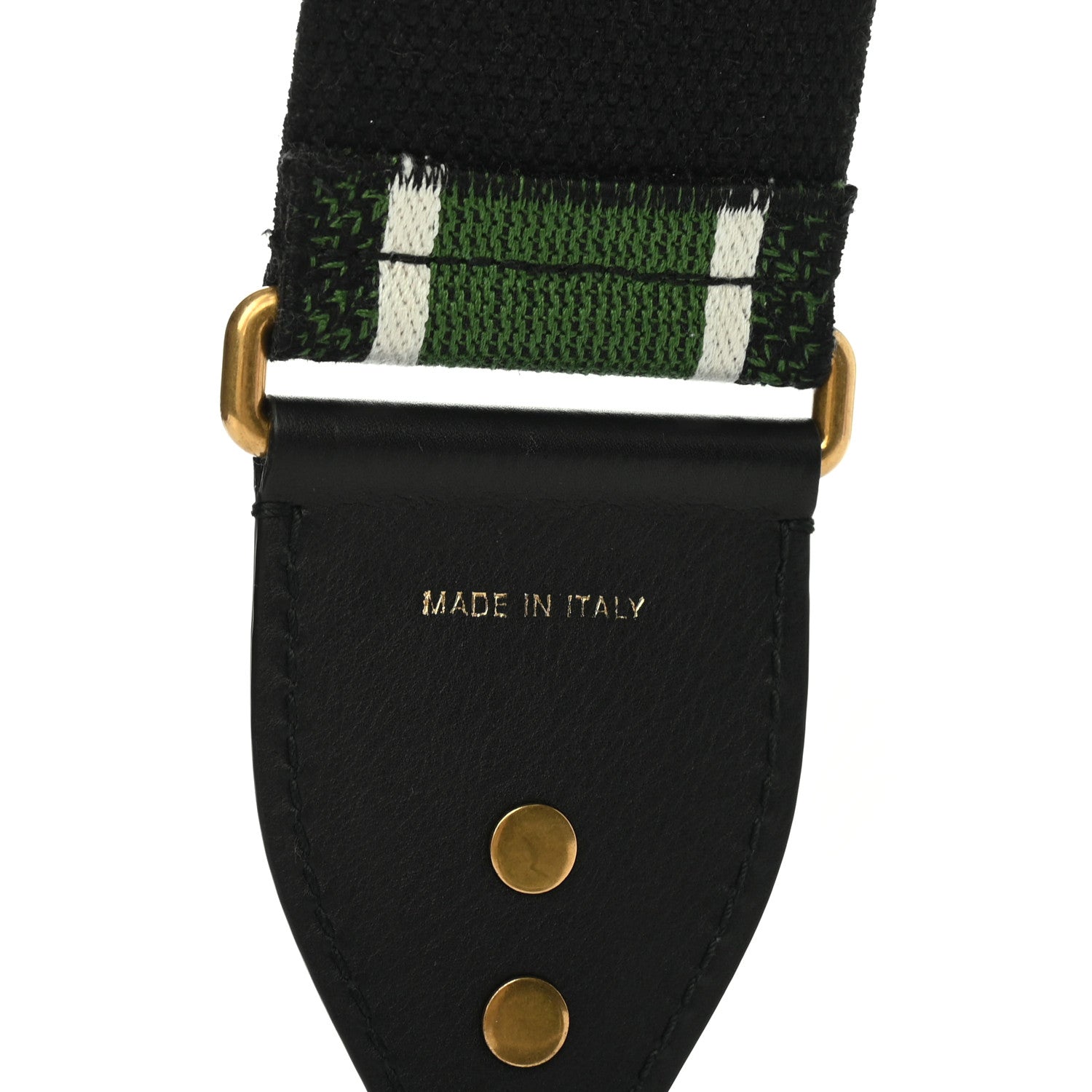 Christian Dior Canvas Embroidered Shoulder Strap Green 4 of 4