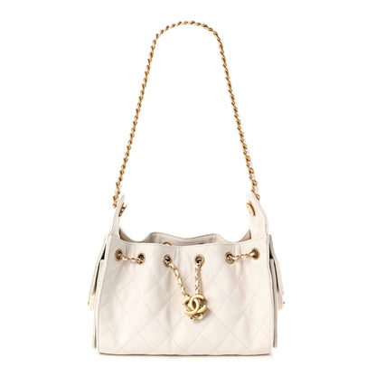 Chanel Caviar Quilted Mini Chanel 25 Handbag White 1 of 11