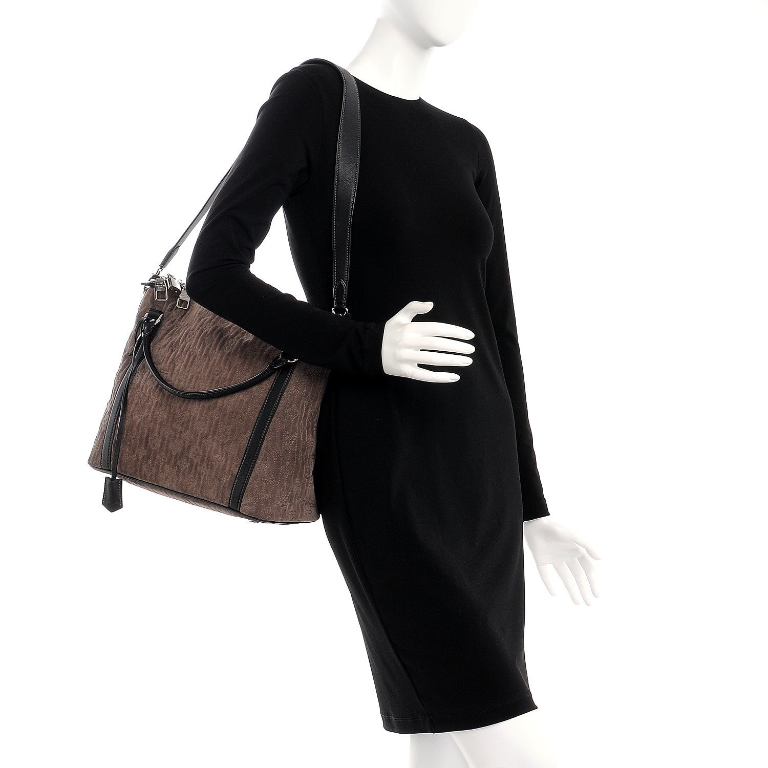 Louis Vuitton Monogram Suede Antheia IXIA PM BBrown 2 of 8