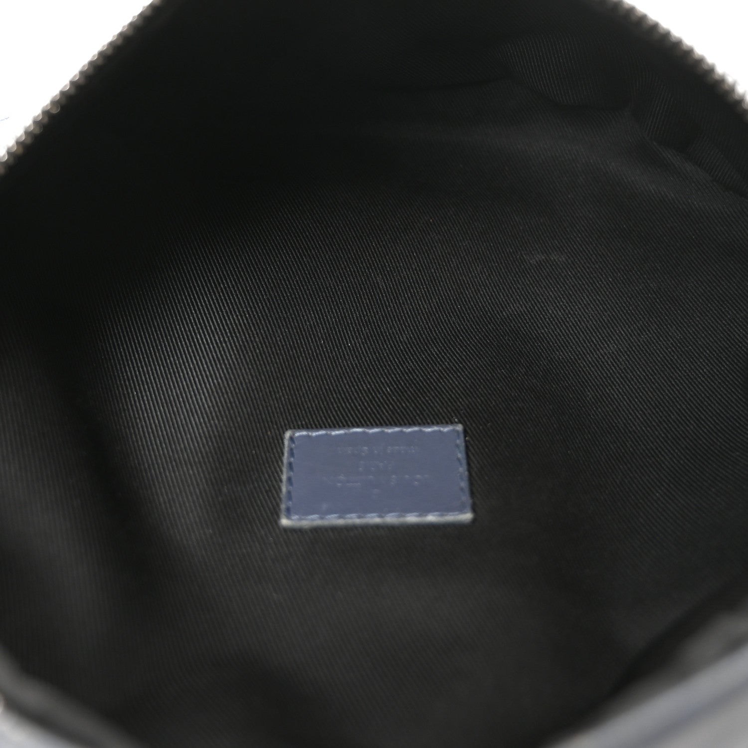 Louis Vuitton Calfskin Monogram Shadow Discovery Bumbag PM Navy Blue 5 of 9
