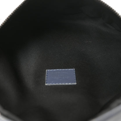 Louis Vuitton Calfskin Monogram Shadow Discovery Bumbag PM Navy Blue 5 of 9