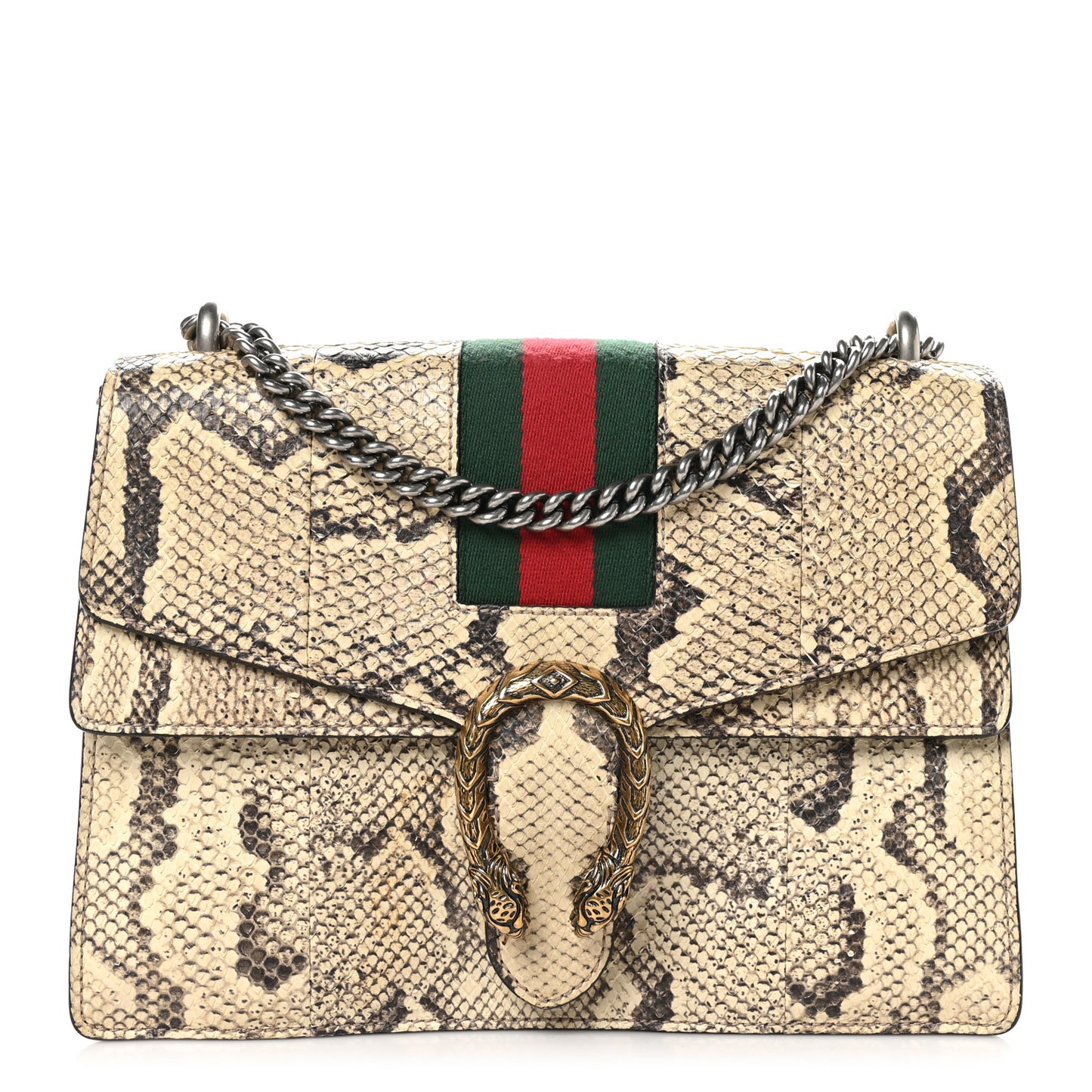 Snakeskin Web Medium Dionysus Shoulder Bag Natural