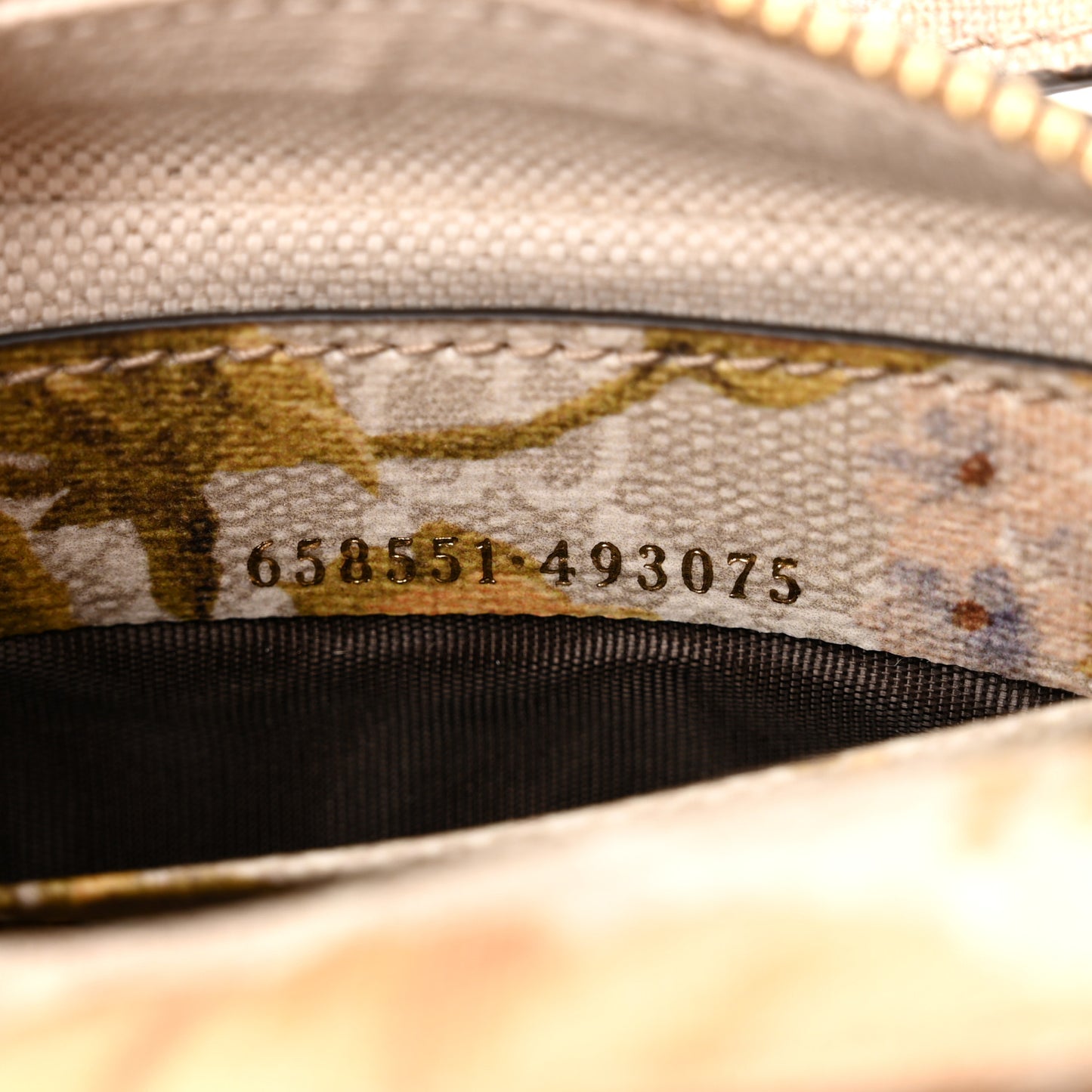 GG Supreme Monogram Water Flora Web Mini Ophidia Half Moon Hobo Beige White Multicolor
