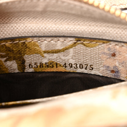 Gucci GG Supreme Monogram Water Flora Web Mini Ophidia Half Moon Hobo Beige White Multicolor 6 of 9