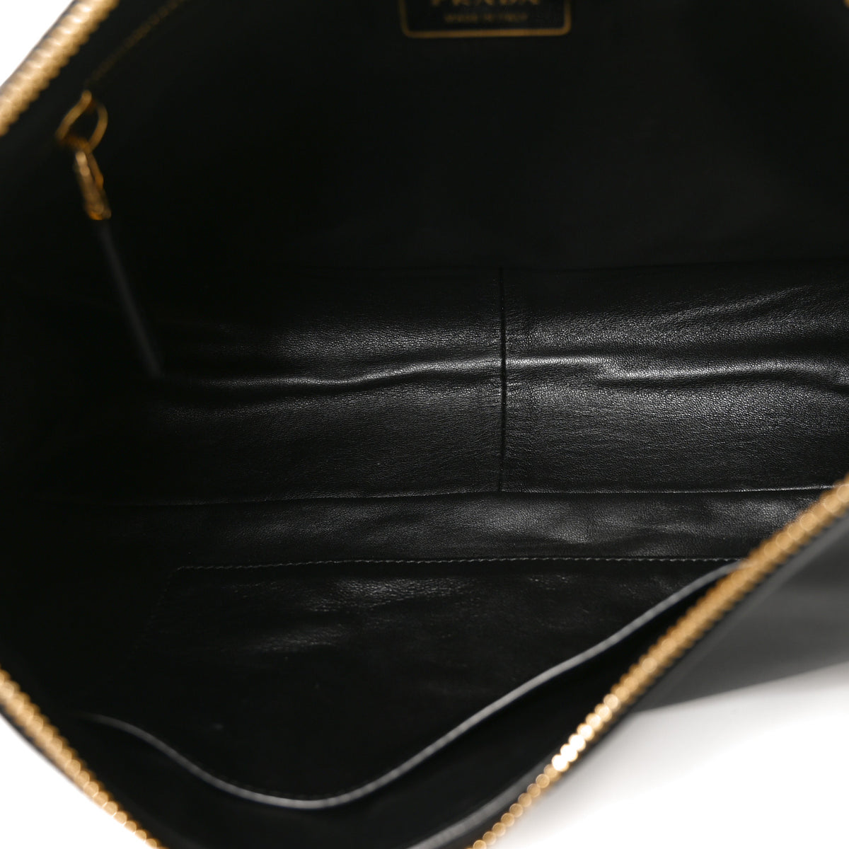 Prada Soft Calfskin Large Aimée Shoulder Bag Black 5 of 9