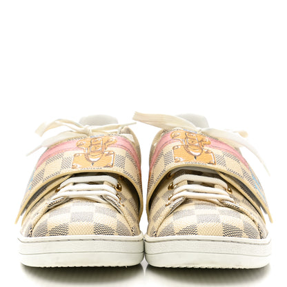 Louis Vuitton Damier Azur Summer Trunks Frontrow Sneaker 38.5 3 of 8
