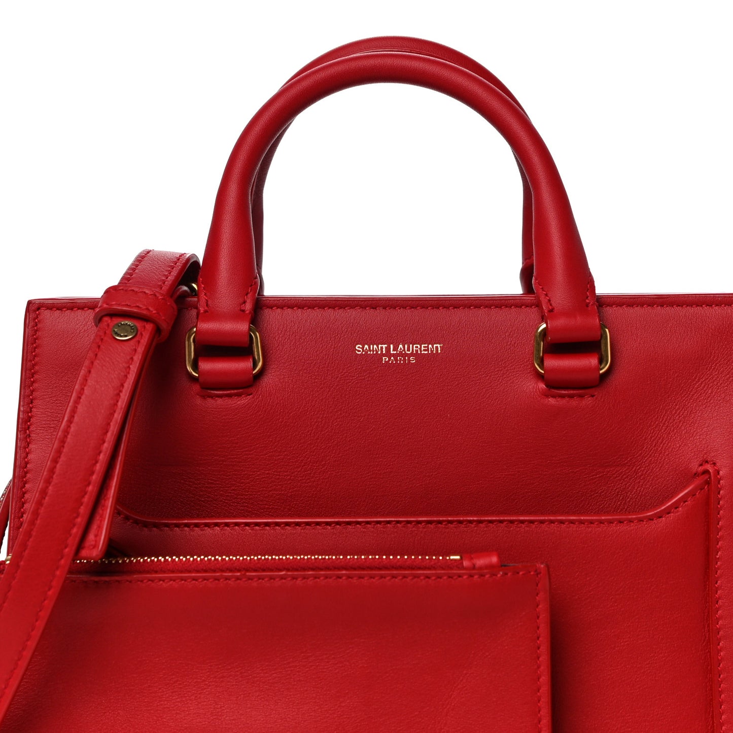 Smooth Calfskin Small East Side Tote Rouge Eros