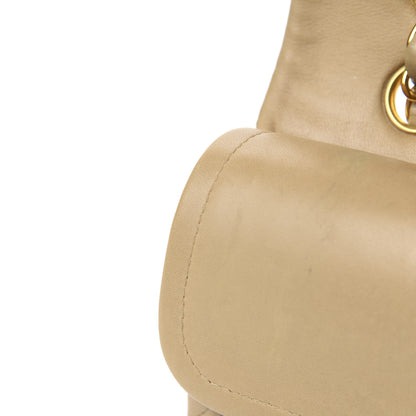 Chanel Lambskin Quilted Medium Double Flap Beige 8 of 14