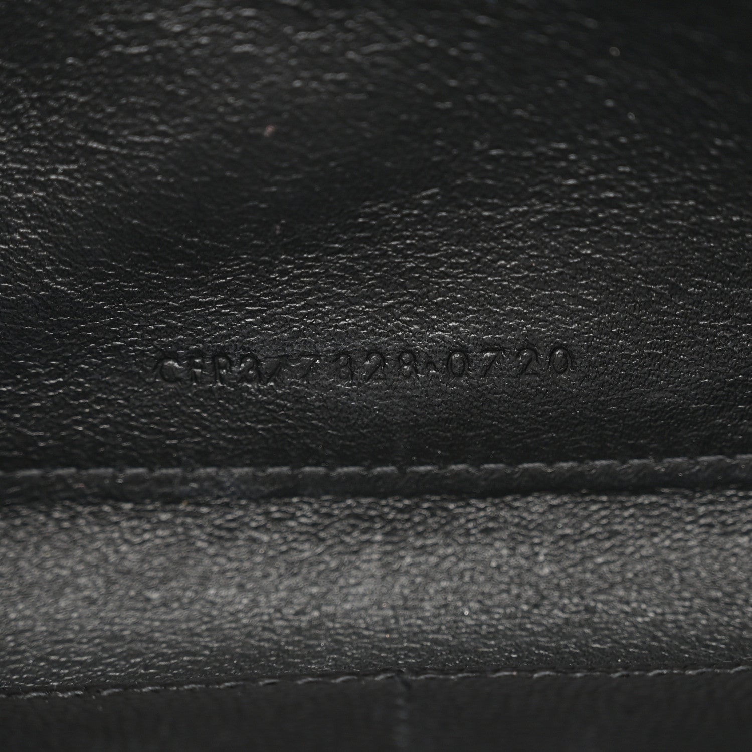 Saint Laurent Grain De Poudre Matelasse Chevron Monogram Chain Wallet Black 8 of 12