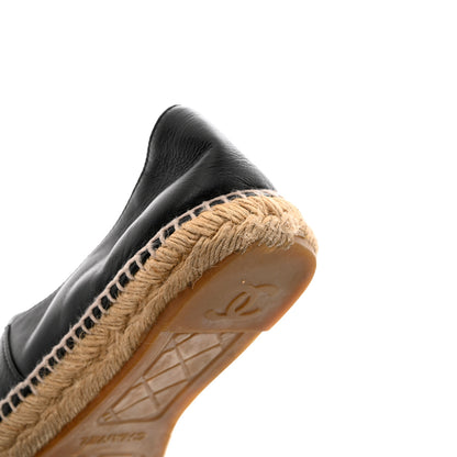 Chanel Lambskin CC Espadrilles 39 Black 13 of 15
