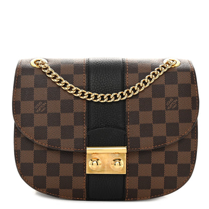 Louis Vuitton Damier Ebene Cuir Taurillon Wight Black 1 of 9