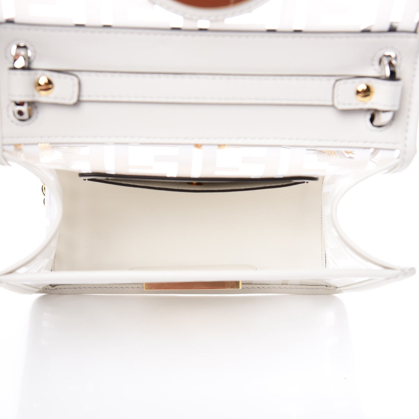 TPU FF Vitello Century F is Fendi Small Kan I Shoulder Bag White