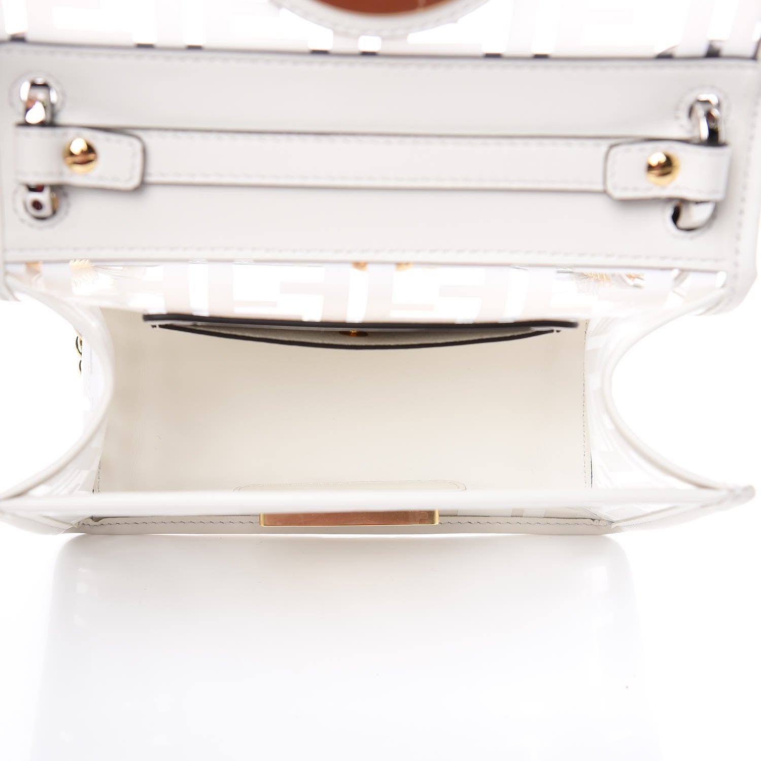 Fendi TPU FF Vitello Century F is Fendi Small Kan I Shoulder Bag White 5 of 9
