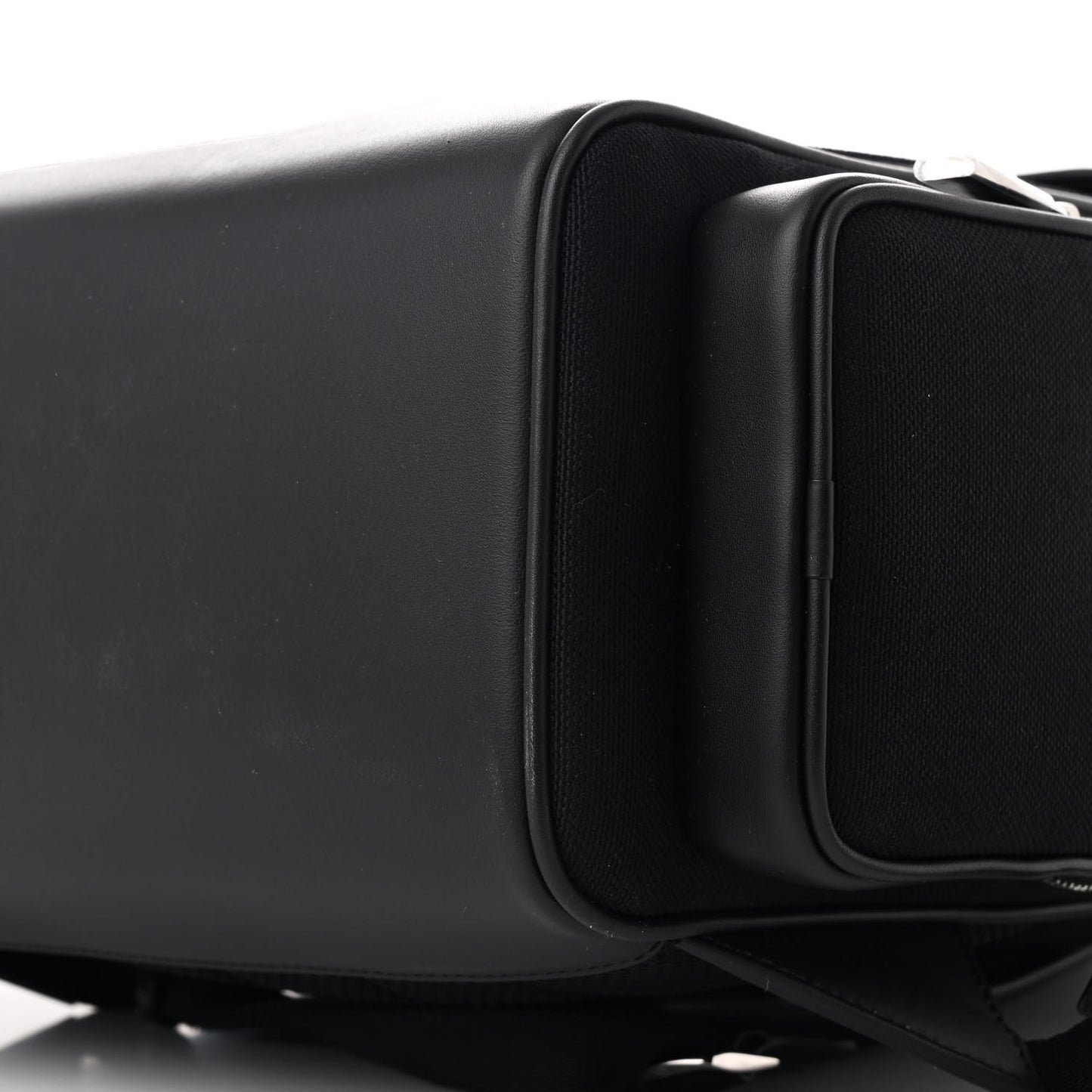 Canvas Calfskin Never Still Small Backpack Black