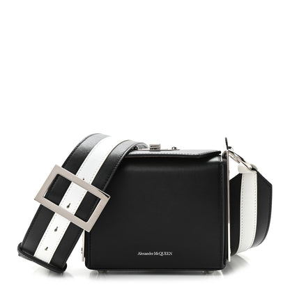 Alexander McQueen Grained Calfskin Box Shoulder Bag 16 Black 1 of 9