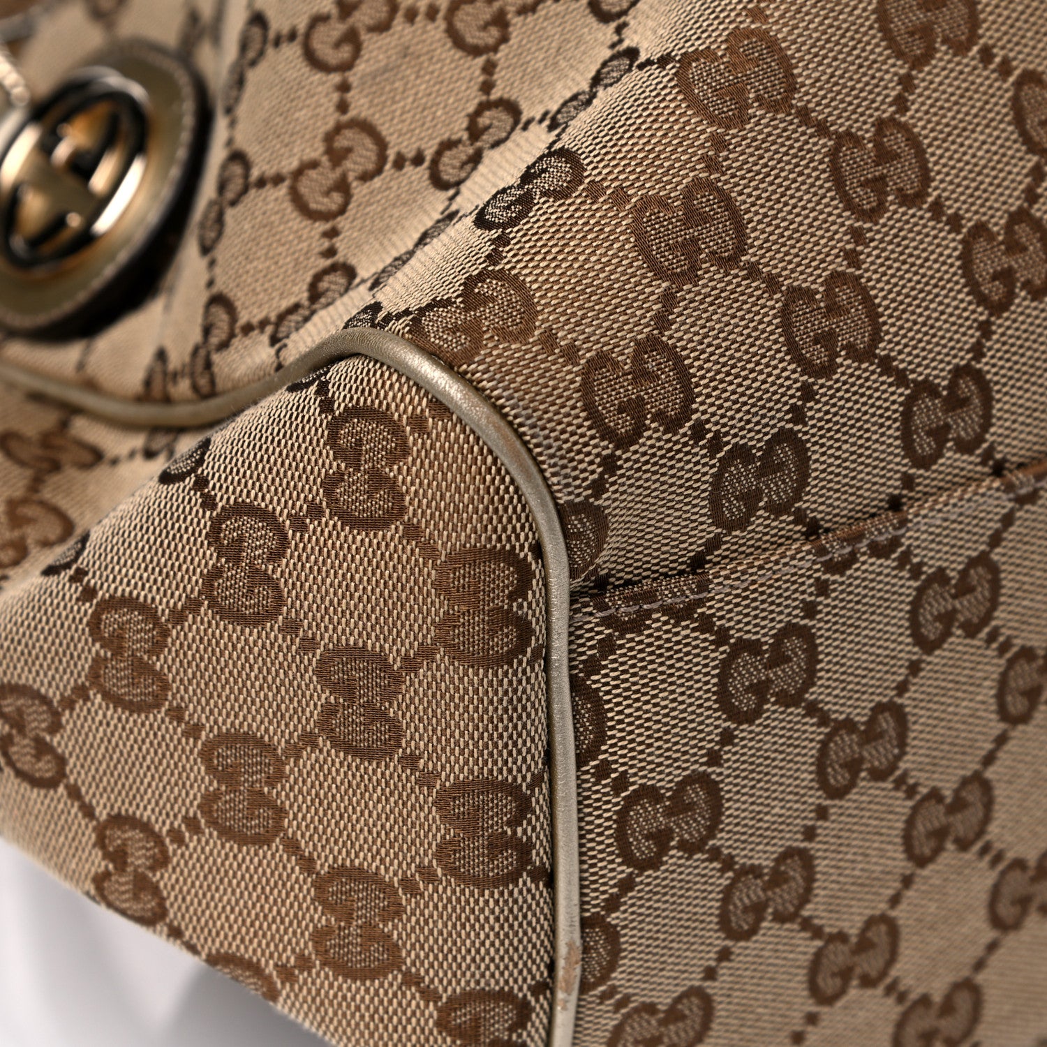 Gucci Monogram Large Sukey Tote Champagne 11 of 19