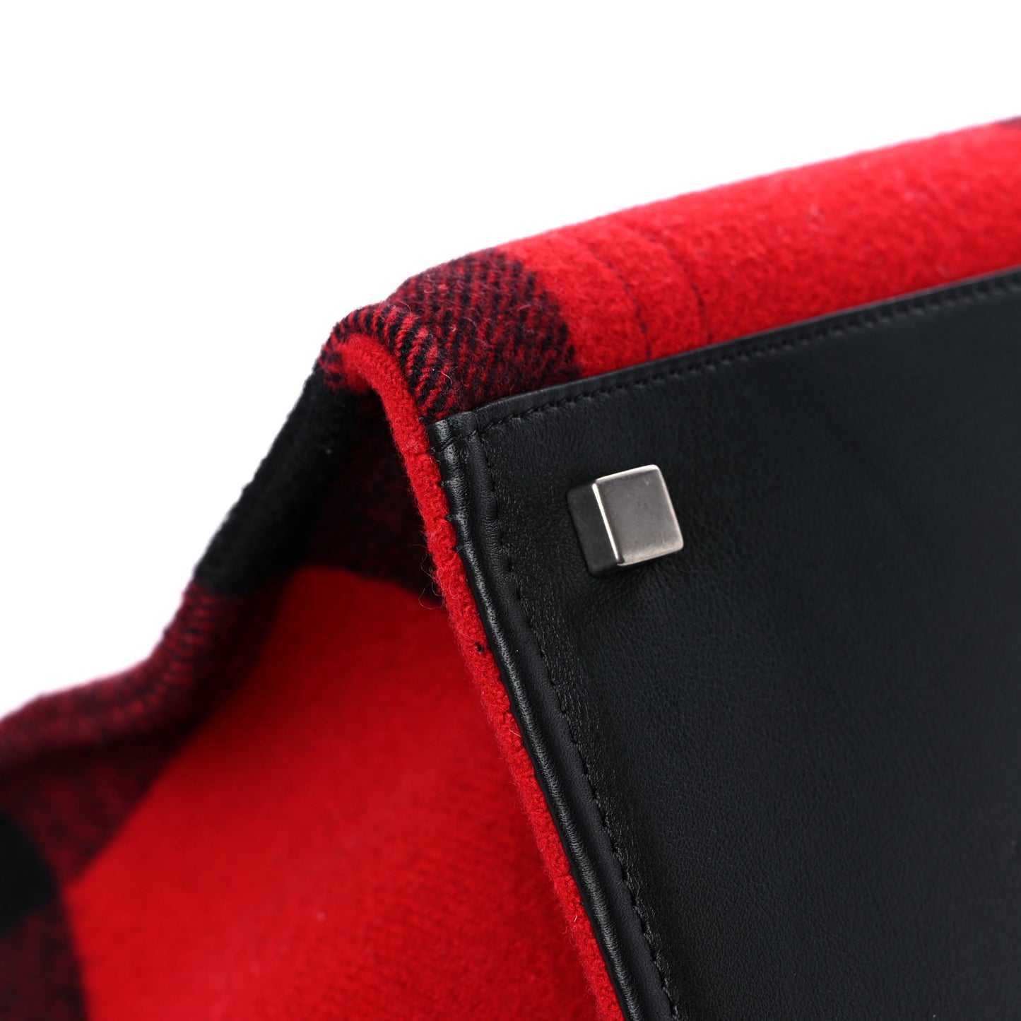 Wool Tartan Medium Phantom Luggage Red