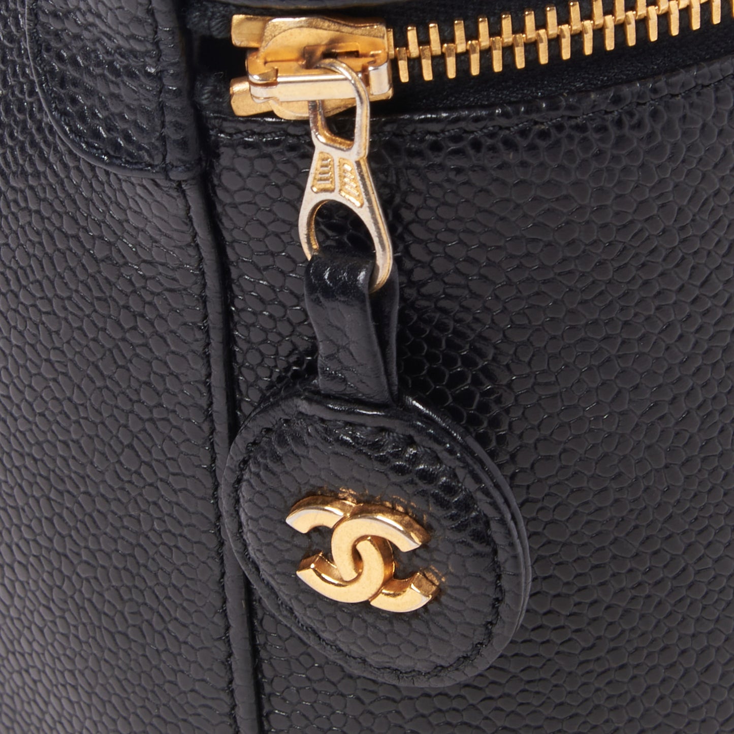 Caviar Cosmetic Vanity Bag Black